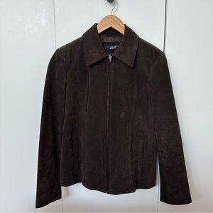 Black Rivet Dark Brown Leather Jacket